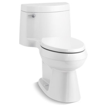 Kohler Cimarron 1-Piece Elongated 1.28 GPF Toilet, Left-Hand Lever, White