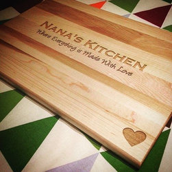Engraved Wood Kitchen Cutting Board - Cutting Boards