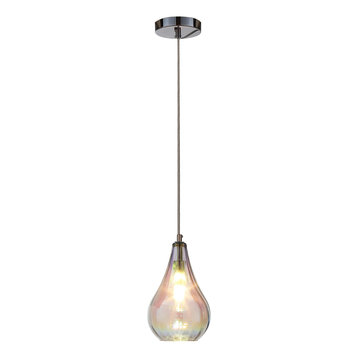 pear shaped glass pendant light