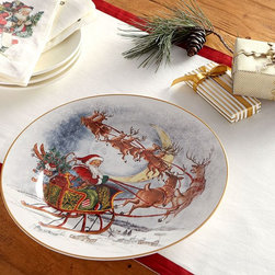 NOSTALGIC SANTA SERVING PLATTER - Serving Dishes And Platters