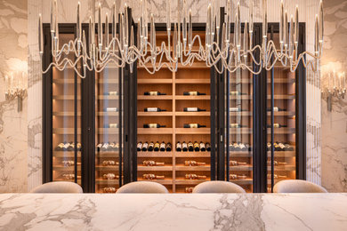 Minimalist wine cellar photo in San Diego