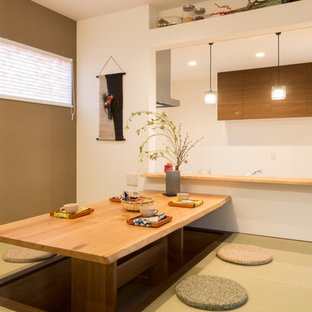 他の地域の和風のおしゃれなダイニングの写真