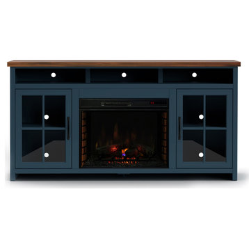 Legends Home Nantucket 74 inch Fireplace TV Stand for TVs up to 85 inches