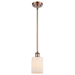Innovations Lighting - Hadley 1-Light Pendant, Antique Copper, Matte White - A truly dynamic fixture, the Ballston fits seamlessly amidst most decor styles. Its sleek design and vast offering of finishes and shade options makes the Ballston an easy choice for all homes.