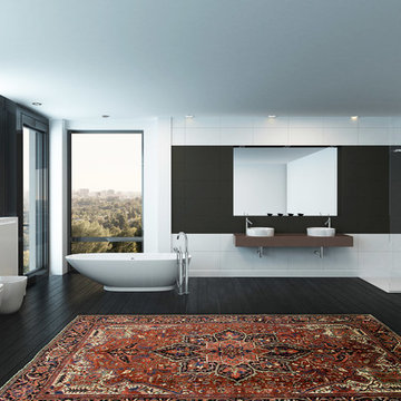 Persian Rug in the Bathroom
