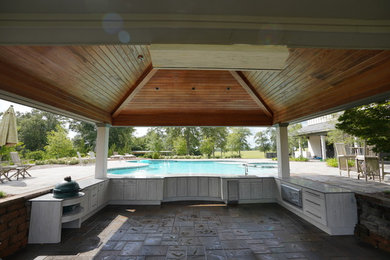 Inspiration for a transitional patio remodel in Miami