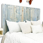 Barn Walls - Handcrafted Headboard, Leaner Style, Blue Powderwash, Queen, Blue Powderwash, King - Transform your room with an exclusive handcrafted headboard made with new, real, thick wood, here in the USA, by us. Set your room apart with a one of a kind handmade headboard unique to your space. Give your beautiful bedroom an eye pleasing design with a stylish look and originality.