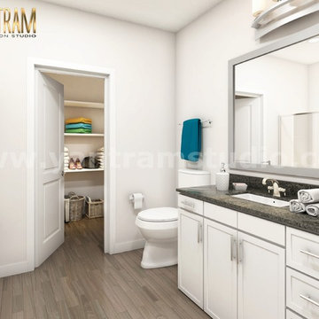 Latest Elegance Bathroom 3D Interior Modeling by 3d animation studio