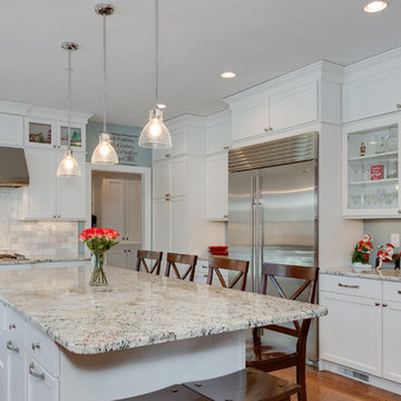 Festive White Kitchen - New Construction