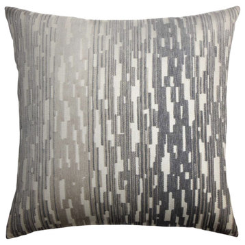 The Pillow Collection Grey Norman Throw Pillow, 24"