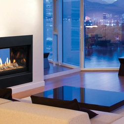Majestic Echelon See-Thru Series 52'' x 39'' DV Gas Fireplace System WDVST - Indoor Fireplaces