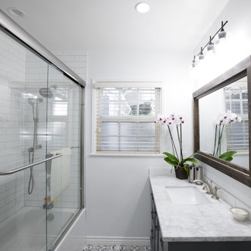 Rustic and Contemporary Combo Bathroom Remodeling in Pasadena, CA