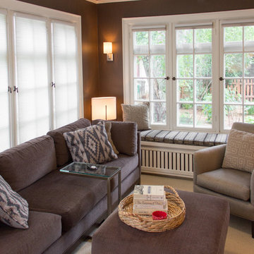Belmont Avenue Living and Family rooms