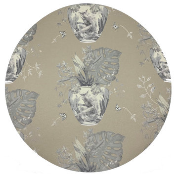 Monkey Small Jungle Greenwhich 16" Round Pebble Placemats, Set of 4