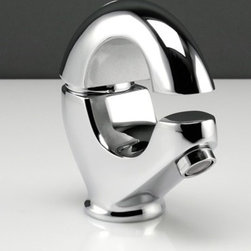 Monarc Deck Mounted Chrome Polished Finish Pull Out Bathroom Basin Mixer Tap - Bathroom Sink Faucets