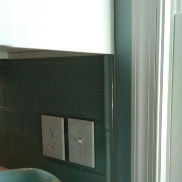 3x6 glass subway backsplash
