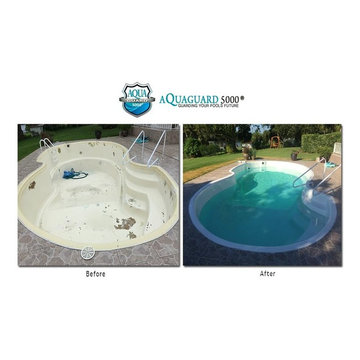 Pools, before and after Aquaguard 5000