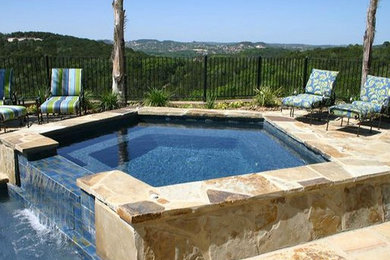 Inspiration for a pool remodel in Austin