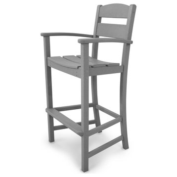 Ivy Terrace Classics Bar Arm Chair, Slate Gray