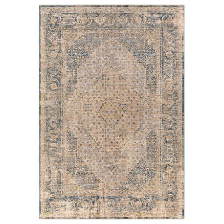 Aspendos APS-2300 Traditional Brown 2'7"x7'3" Area Rug