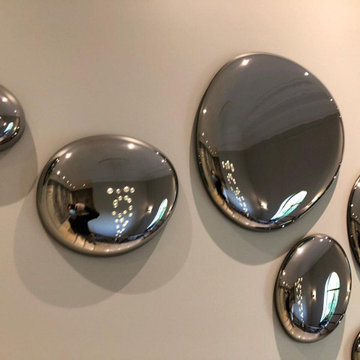 Accent Wall Glass Sculpture MERCURY DROPS