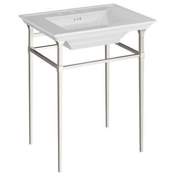 American Standard 8721.000 Town Square S Metal Lavatory Console - Brushed