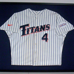 Sports Jersey | Custom Design and Framing by Karen's Detail Custom Frames, Orang - Picture Frames