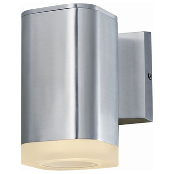 Lightray 6.75" LED Outdoor Wall Mount in Brushed Aluminum