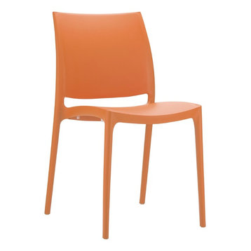 Compamia Maya Dining Chairs, Set of 2, Orange