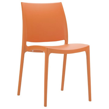 Compamia Maya Dining Chairs, Set of 2, Orange