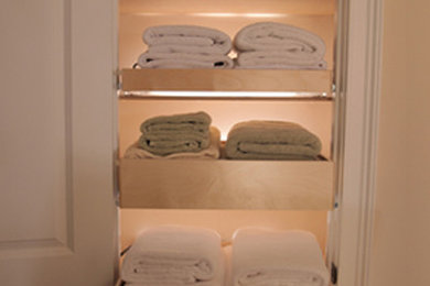 Pull Out Linen Closet Shelves