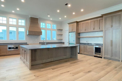 Beach style kitchen photo in Other