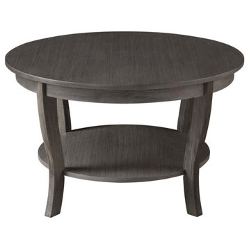 American Heritage Round Coffee Table With Shelf