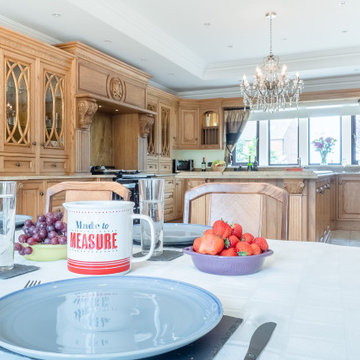 Classic, Sustainable-Wood Victorian Style Kitchen