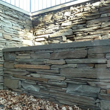 retaining wall and border stone