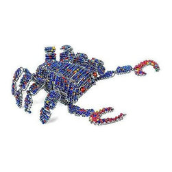 South Africa - Handmade Beaded Blue Crab - South Africa - Decorative Objects And Figurines
