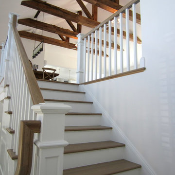 MONTAUK: WIDE PLANK ENGINEERED INSTALLED/WHITE OAK INSTALLED/FINISHED IN BEDRMS
