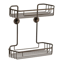 nie wieder bohren - Germany - no drilling required  Shower Caddy - Oil Rub Bronze - Rustproof - Shower Caddies