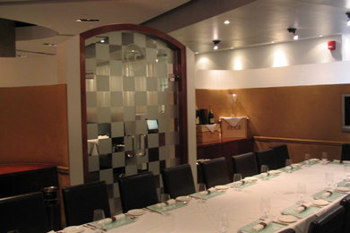 Dining room - contemporary dining room idea in Charleston