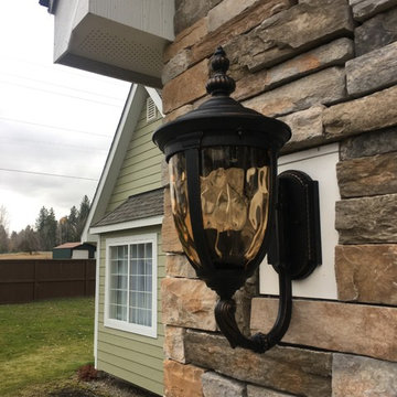 Hayden, ID exterior remodel with James Hardie Siding and Cultured Stone