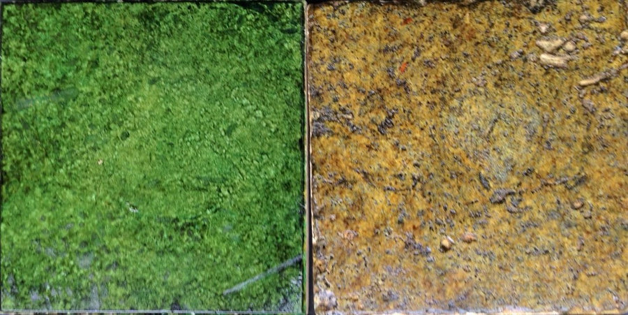Kitchen Backsplash Tiles-Colorized Travertine Custom tiles