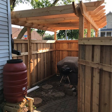 Pergolas, decks, backyards