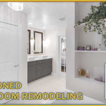 Two-Toned Bathroom Remodeling