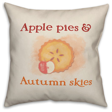 Apple Pies and Autumn Skies 20"x20" Throw Pillow