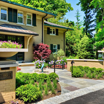 Lake Forest Prairie Style Forecourt Entrance