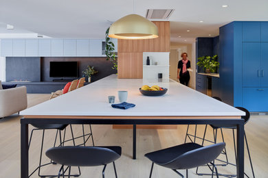 Large contemporary dining room in Sydney.