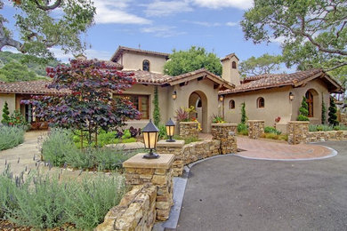 Inspiration for a mediterranean exterior home remodel in Los Angeles