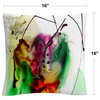 Abstract Number 03 Streaks Splatter By Masters Fine Art Decorative Pillow