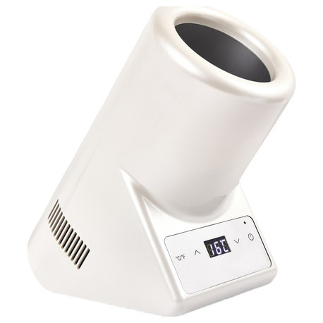 Equator Single Bottle Chiller Wine/Champagne/Water, White 110V + 12V DC Adapter