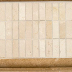 Tuscany Walnut Travertine & Crema Marfil Marble - Tile